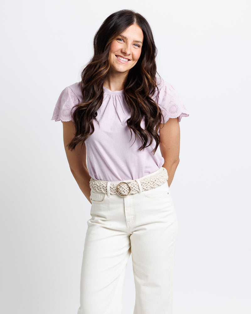 Lovely Eyelet Tee main image 1