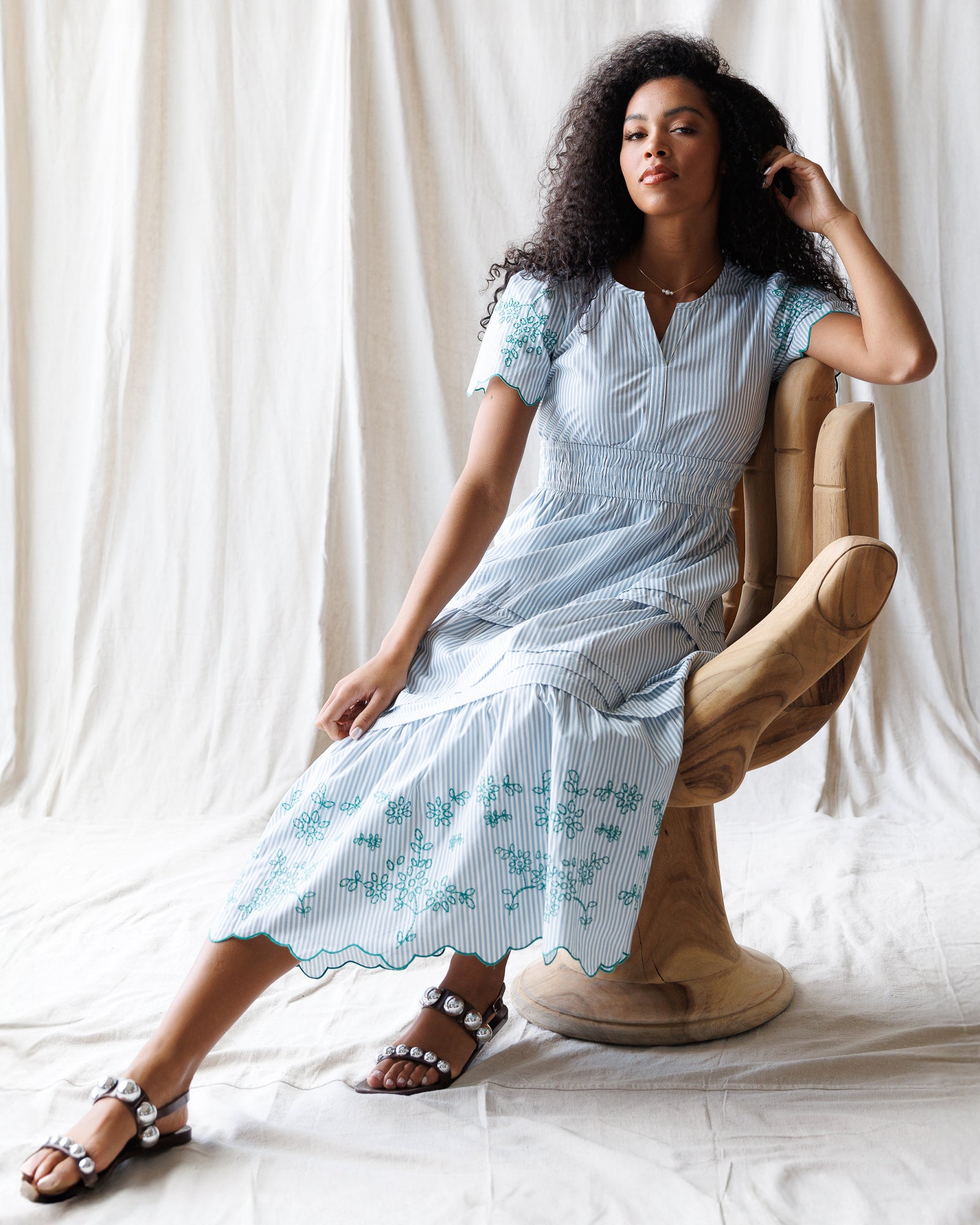 Embroidered Icon Dress – Downeast