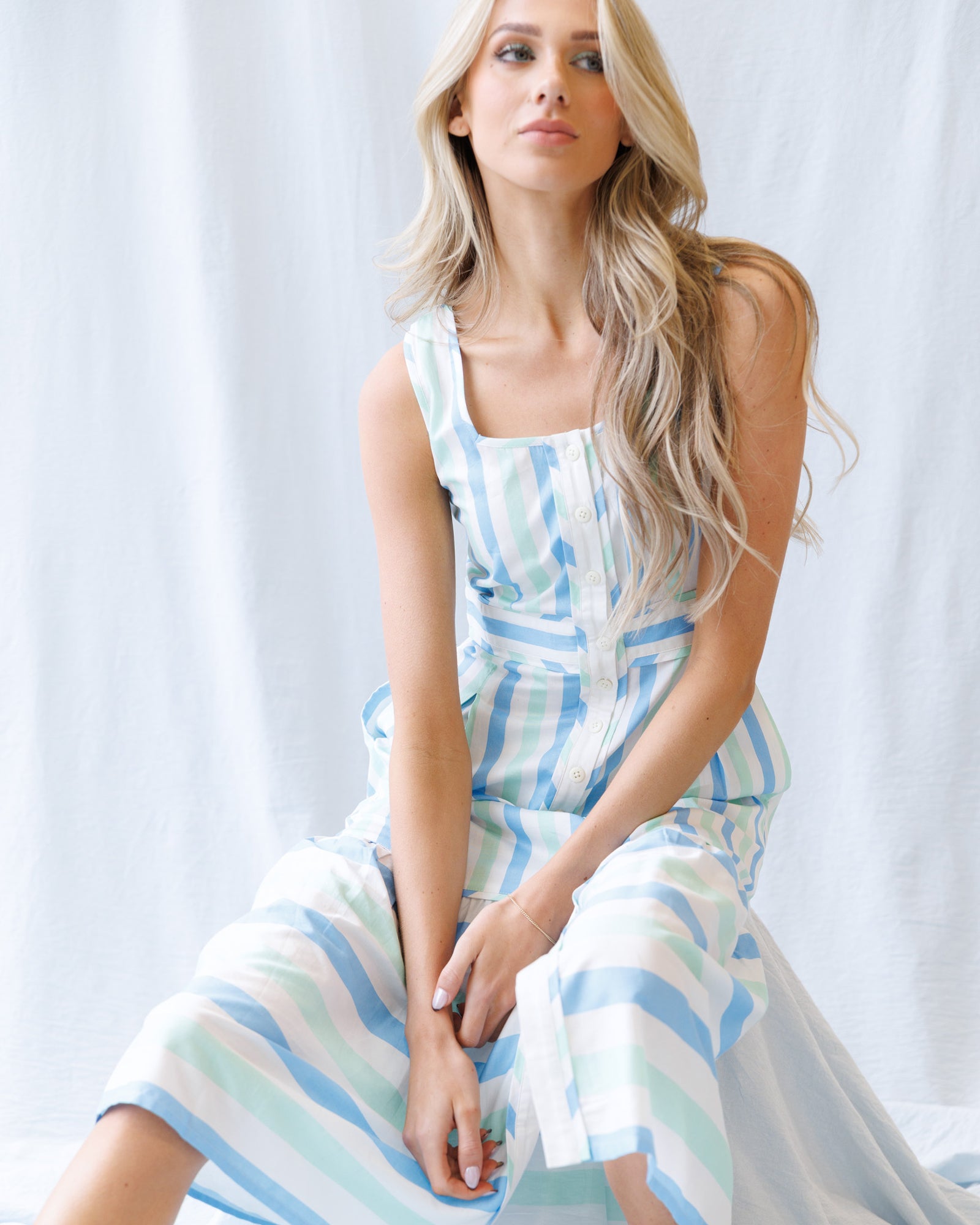 Santorini Stripe Dress – Downeast