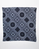 Flat lay image of a floral printed scarf