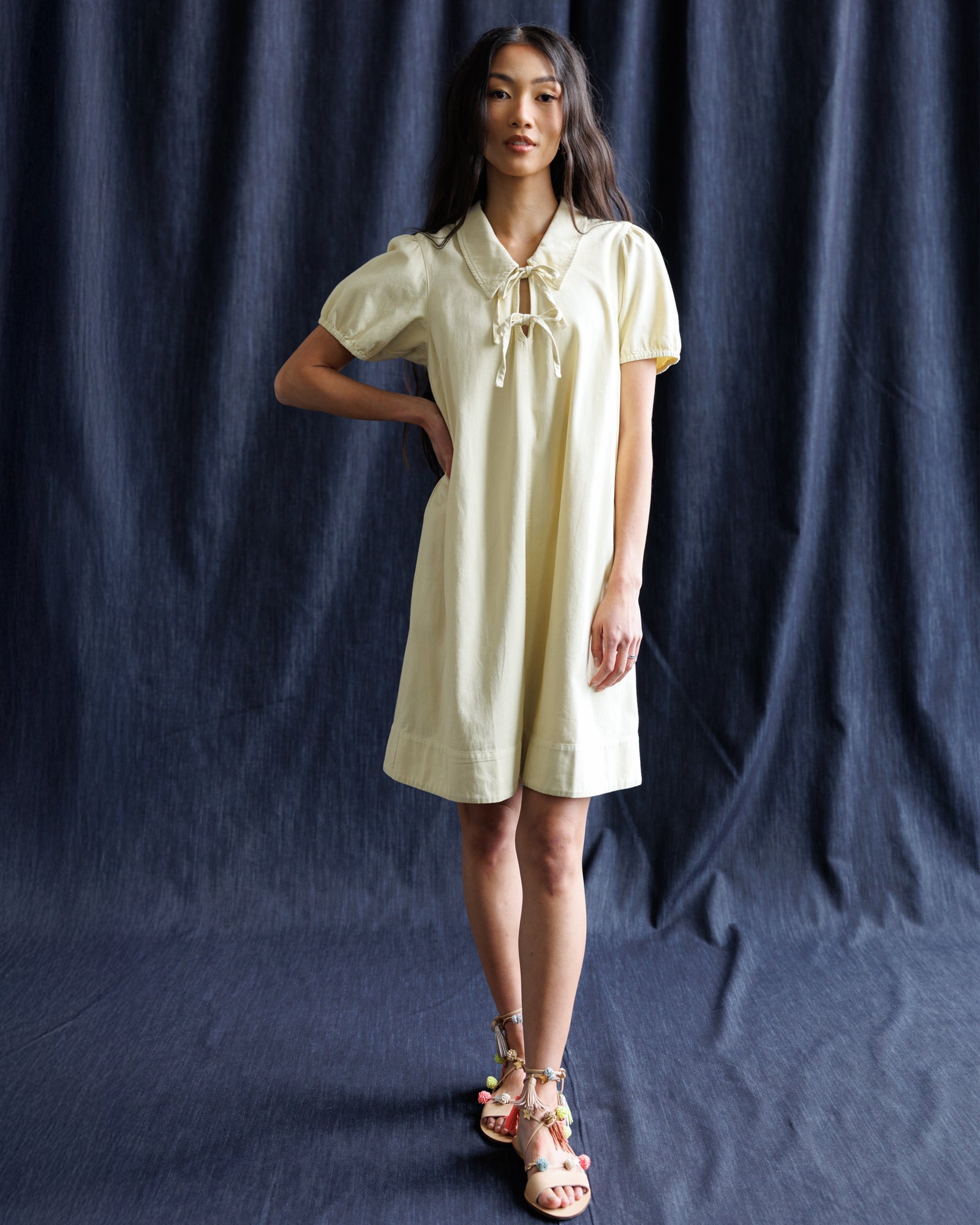 yellow denim dress Demure – Downeast Color:Olive green Whistles Petite Midi Short Size: S (31 - 33) AKIRA Golden Goddess Embellished