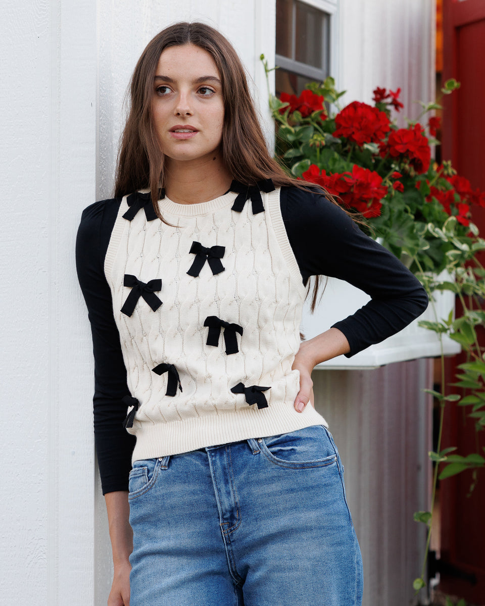 Bow Beautiful Vest - Final Sale