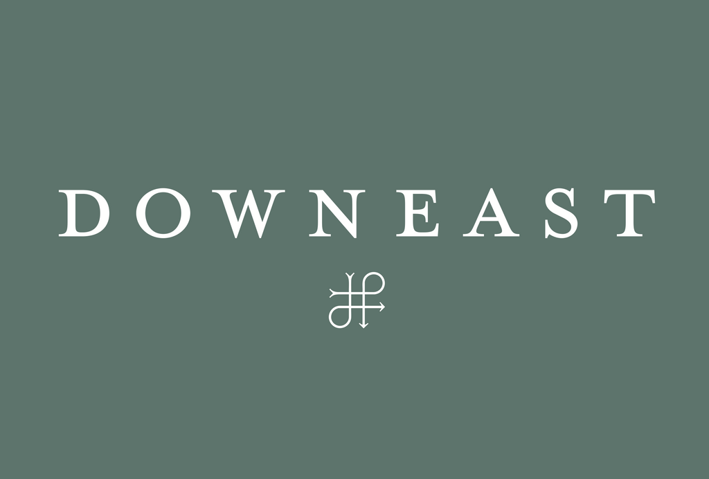Downeast E-Gift Card with text that says
'DOWNEAST' on a green background