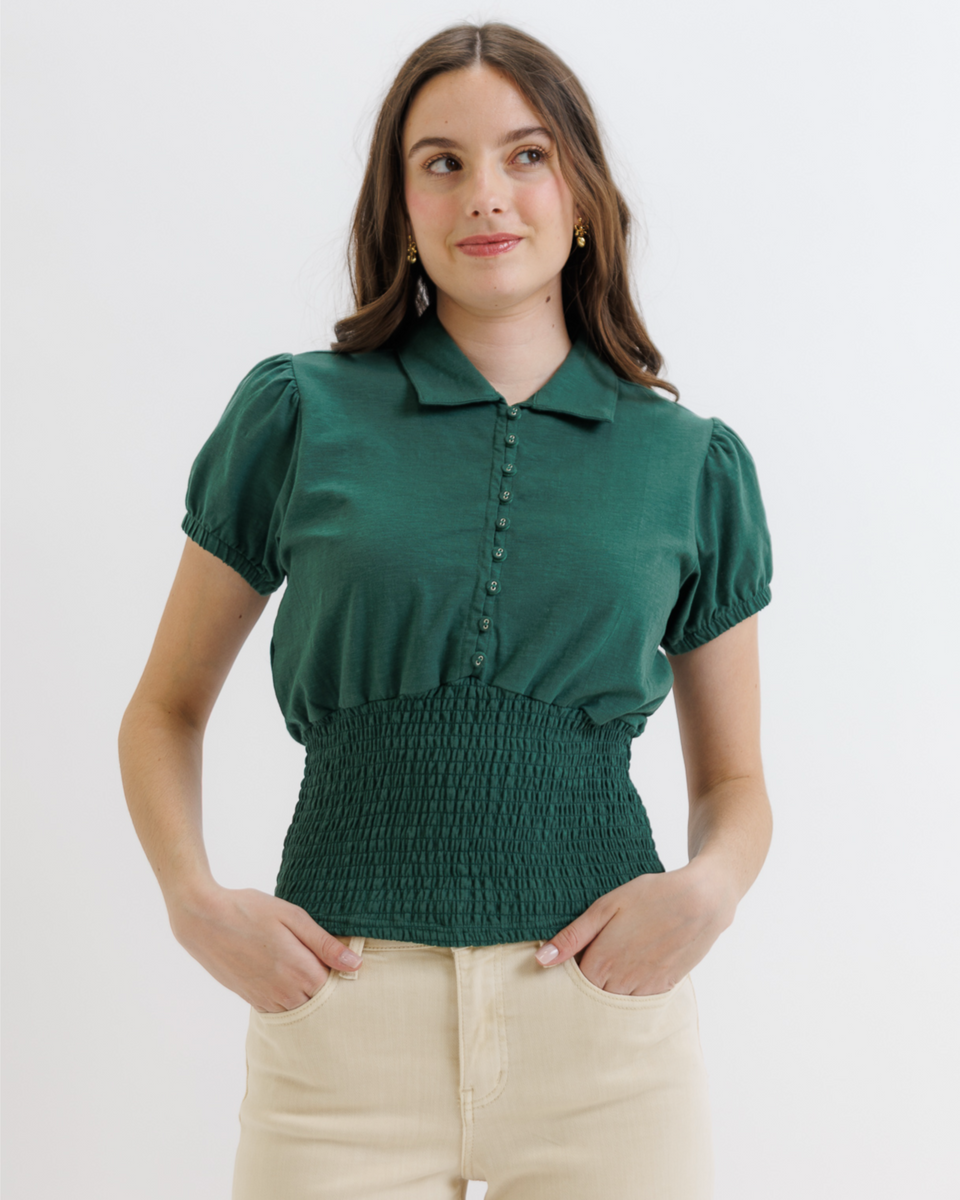 Smocked Bodice Top