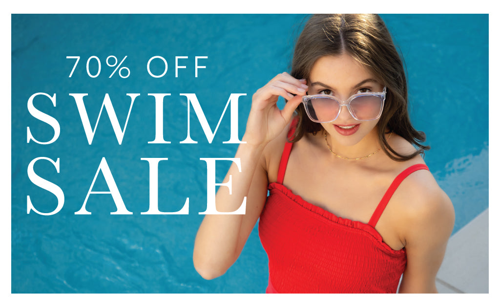 Swim sale! Save 70% off all swim. Shop now.
